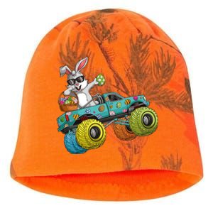 Dabbing Bunny Happy Easter Monster Truck Lovers Kati - Camo Knit Beanie