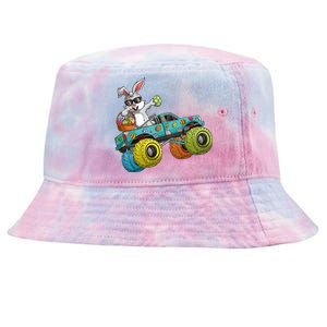 Dabbing Bunny Happy Easter Monster Truck Lovers Tie-Dyed Bucket Hat