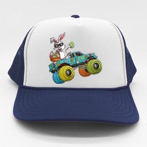 Dabbing Bunny Happy Easter Monster Truck Lovers Trucker Hat