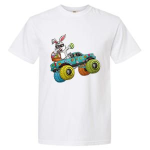 Dabbing Bunny Happy Easter Monster Truck Lovers Garment-Dyed Heavyweight T-Shirt