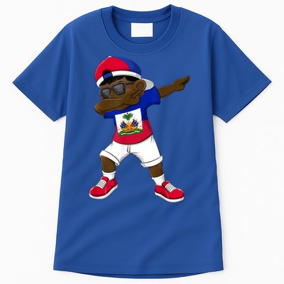Dabbing Boy Haitian Haiti Flag Kid Dab Dance Tall T-Shirt