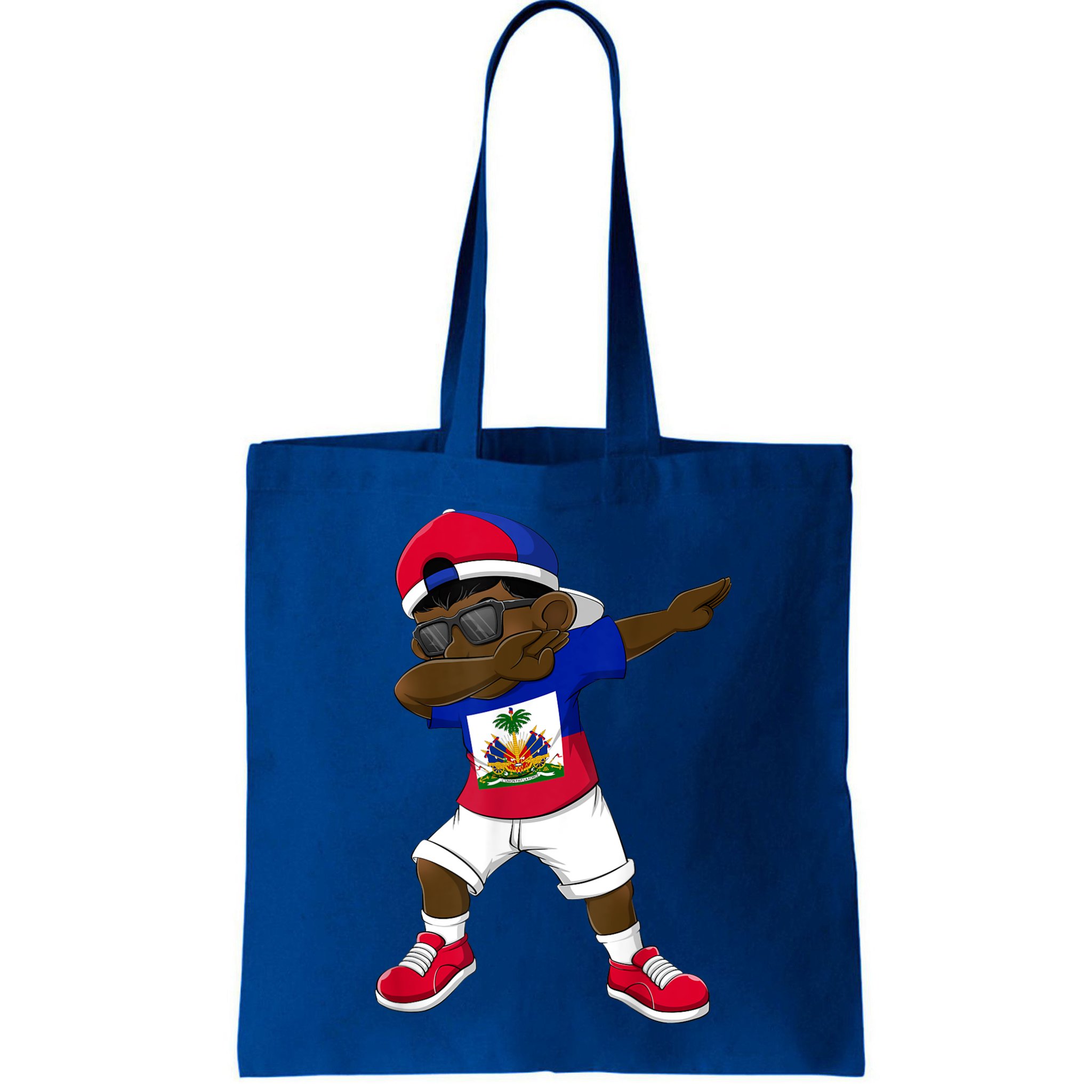 Dabbing Boy Haitian Haiti Flag Kid Dab Dance Bag