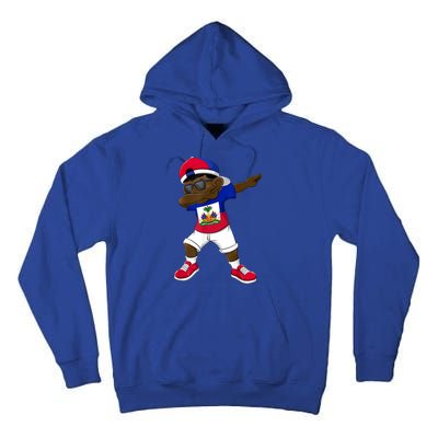 Dabbing Boy Haitian Haiti Flag Kid Dab Dance Tall Hoodie