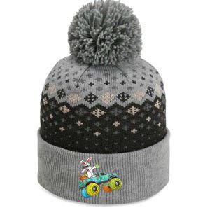 Dabbing Bunny Happy Easter Monster Truck Lovers Gift The Baniff Cuffed Pom Beanie