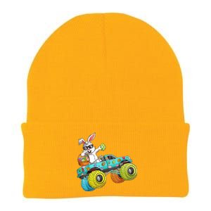 Dabbing Bunny Happy Easter Monster Truck Lovers Gift Knit Cap Winter Beanie