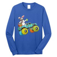 Dabbing Bunny Happy Easter Monster Truck Lovers Gift Long Sleeve Shirt