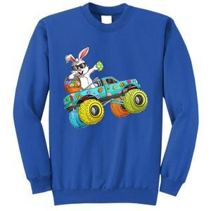 Dabbing Bunny Happy Easter Monster Truck Lovers Gift Sweatshirt