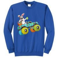 Dabbing Bunny Happy Easter Monster Truck Lovers Gift Sweatshirt