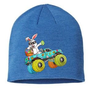 Dabbing Bunny Happy Easter Monster Truck Lovers Gift Sustainable Beanie