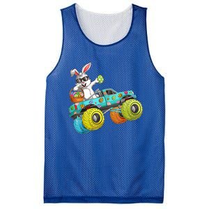 Dabbing Bunny Happy Easter Monster Truck Lovers Gift Mesh Reversible Basketball Jersey Tank