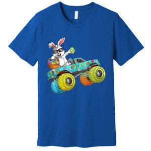 Dabbing Bunny Happy Easter Monster Truck Lovers Gift Premium T-Shirt