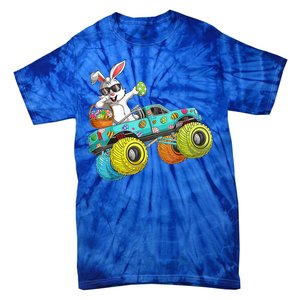 Dabbing Bunny Happy Easter Monster Truck Lovers Gift Tie-Dye T-Shirt