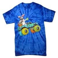 Dabbing Bunny Happy Easter Monster Truck Lovers Gift Tie-Dye T-Shirt