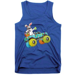 Dabbing Bunny Happy Easter Monster Truck Lovers Gift Tank Top