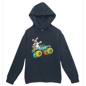 Dabbing Bunny Happy Easter Monster Truck Lovers Gift Urban Pullover Hoodie