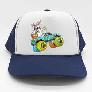 Dabbing Bunny Happy Easter Monster Truck Lovers Gift Trucker Hat