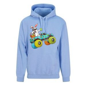 Dabbing Bunny Happy Easter Monster Truck Lovers Gift Unisex Surf Hoodie