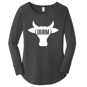 Durm Bull Head Women's Perfect Tri Tunic Long Sleeve Shirt