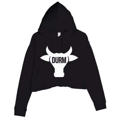 Durm Bull Head Crop Fleece Hoodie