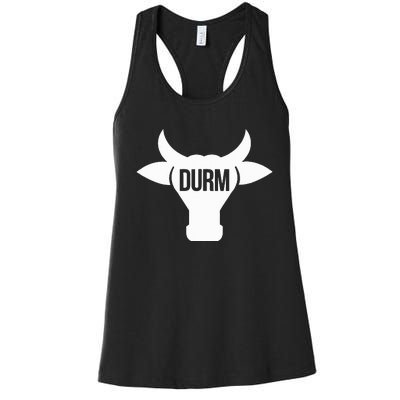 Durm Bull Head Women's Racerback Tank