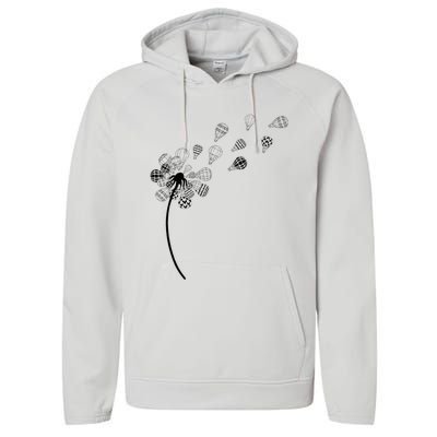 Dandelion Ballooning Hot Air Balloon Pilot Balloonist Performance Fleece Hoodie