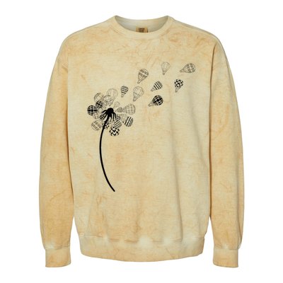 Dandelion Ballooning Hot Air Balloon Pilot Balloonist Colorblast Crewneck Sweatshirt