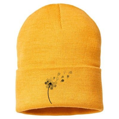 Dandelion Ballooning Hot Air Balloon Pilot Balloonist Sustainable Knit Beanie