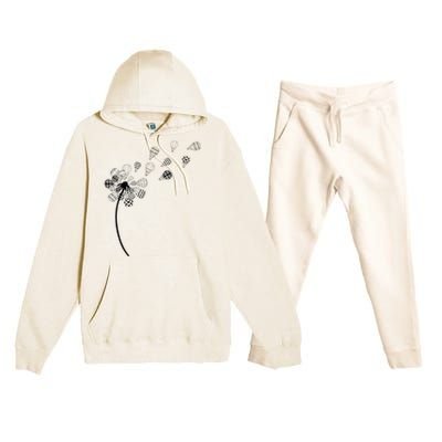 Dandelion Ballooning Hot Air Balloon Pilot Balloonist Premium Hooded Sweatsuit Set