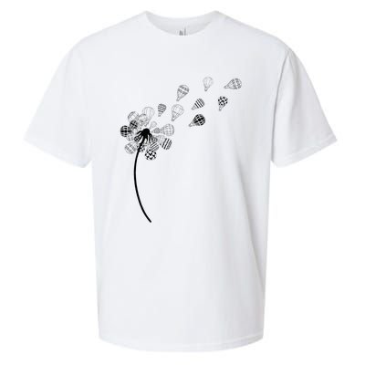 Dandelion Ballooning Hot Air Balloon Pilot Balloonist Sueded Cloud Jersey T-Shirt