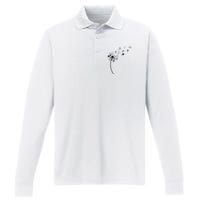 Dandelion Ballooning Hot Air Balloon Pilot Balloonist Performance Long Sleeve Polo