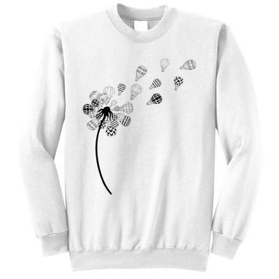 Dandelion Ballooning Hot Air Balloon Pilot Balloonist Sweatshirt