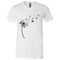 Dandelion Ballooning Hot Air Balloon Pilot Balloonist V-Neck T-Shirt