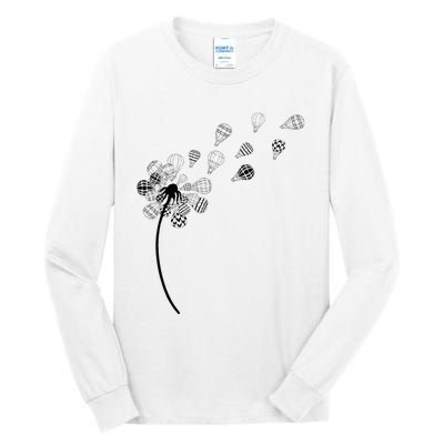 Dandelion Ballooning Hot Air Balloon Pilot Balloonist Tall Long Sleeve T-Shirt