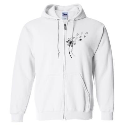 Dandelion Ballooning Hot Air Balloon Pilot Balloonist Full Zip Hoodie