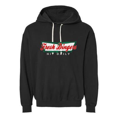 DonT Bunt Hit Fresh Dingers Garment-Dyed Fleece Hoodie