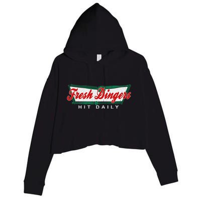 DonT Bunt Hit Fresh Dingers Crop Fleece Hoodie