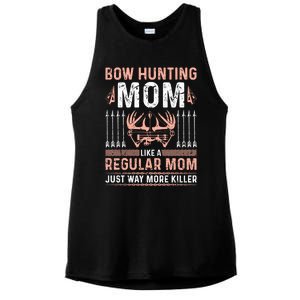 Deer Bow Hunting Mom Archery Mothers Day Funny Gift Ladies PosiCharge Tri-Blend Wicking Tank