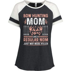 Deer Bow Hunting Mom Archery Mothers Day Funny Gift Enza Ladies Jersey Colorblock Tee