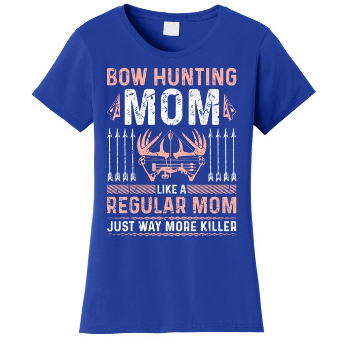 Deer Bow Hunting Mom Archery Mothers Day Funny Gift Women's T-Shirt