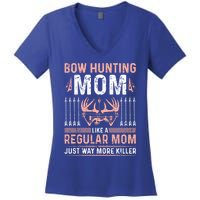 Deer Bow Hunting Mom Archery Mothers Day Funny Gift Women's V-Neck T-Shirt