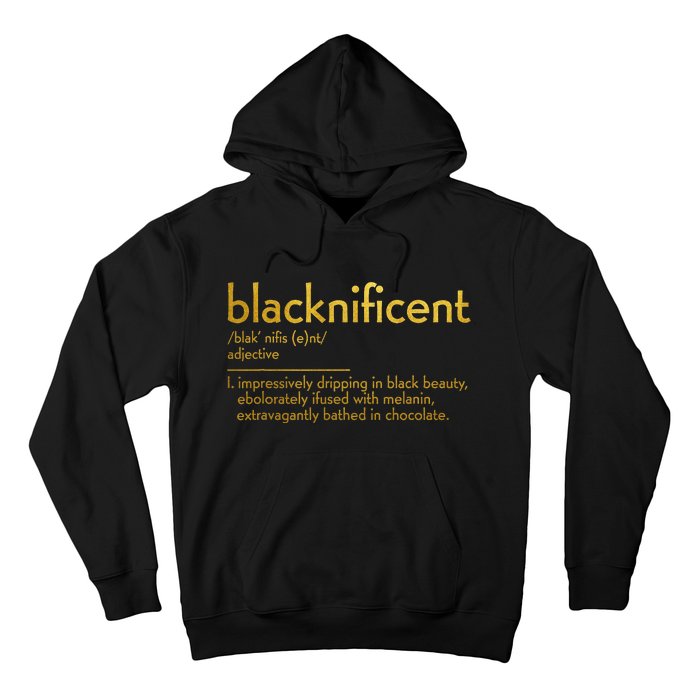 Definition Black History Month Blacknificent Dictionary Hoodie