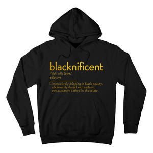 Definition Black History Month Blacknificent Dictionary Tall Hoodie