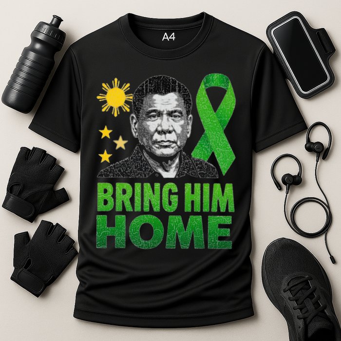 Duterte Bring Him Home Philippines PRRD DU30 Supporter Cooling Performance Crew T-Shirt