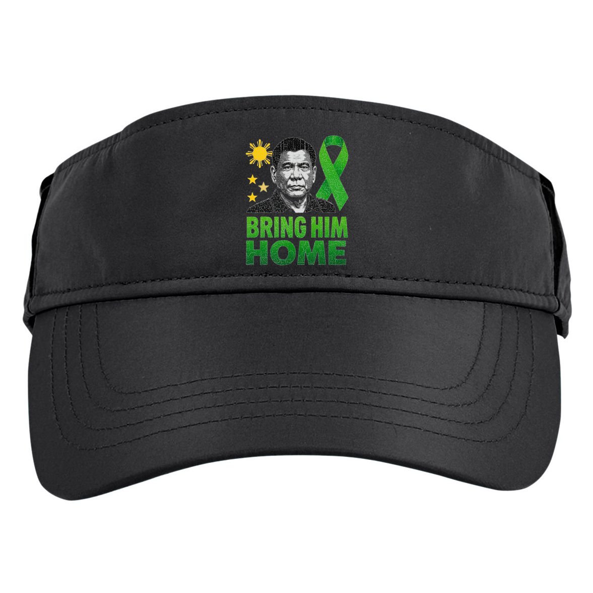 Duterte Bring Him Home Philippines PRRD DU30 Supporter Adult Drive Performance Visor