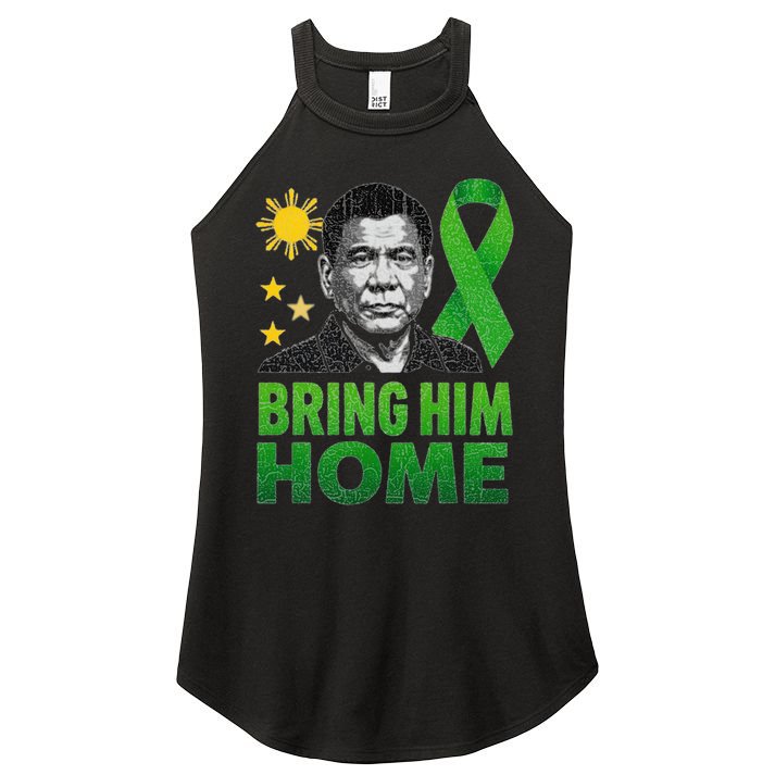 Duterte Bring Him Home Philippines PRRD DU30 Supporter Women's Perfect Tri Rocker Tank