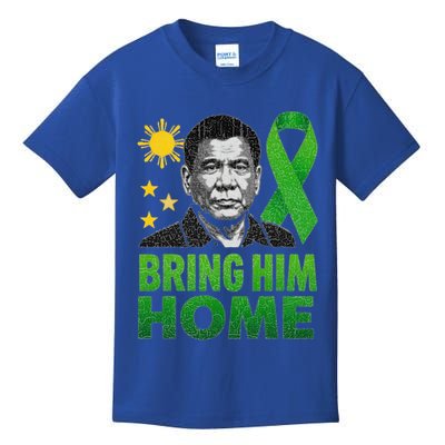 Duterte Bring Him Home Philippines PRRD DU30 Supporter Kids T-Shirt