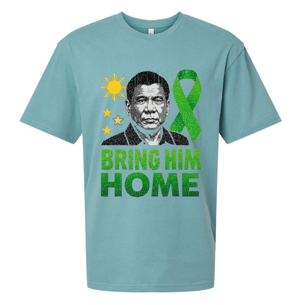 Duterte Bring Him Home Philippines PRRD DU30 Supporter Sueded Cloud Jersey T-Shirt