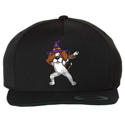 Dabbing Beagle Halloween Nurse Vintage Gift Wool Snapback Cap