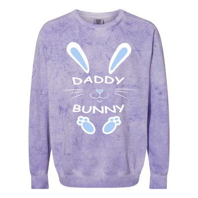 Daddy Bunny Happy Easter Day Funny Easter Rabbit Father Dad Gift Colorblast Crewneck Sweatshirt