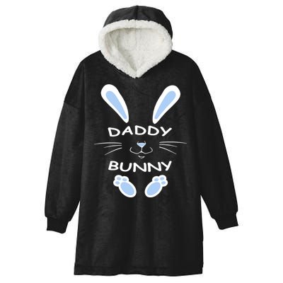 Daddy Bunny Happy Easter Day Funny Easter Rabbit Father Dad Gift Hooded Wearable Blanket